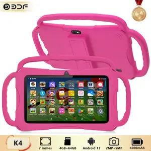 7 Inch Android Tablet PC, 1gb RAM 64GB ROM, Mtk8321 HD IPS Touch Screen, Dual Camera WiFi, Parental Control, Shockproof Case Included, Student Tablets