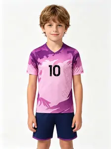 Sports Set 26/27, Boys Girls Soccer Jersey, Breathable Football Fan, Holiday Gift, Training & Casual Wear