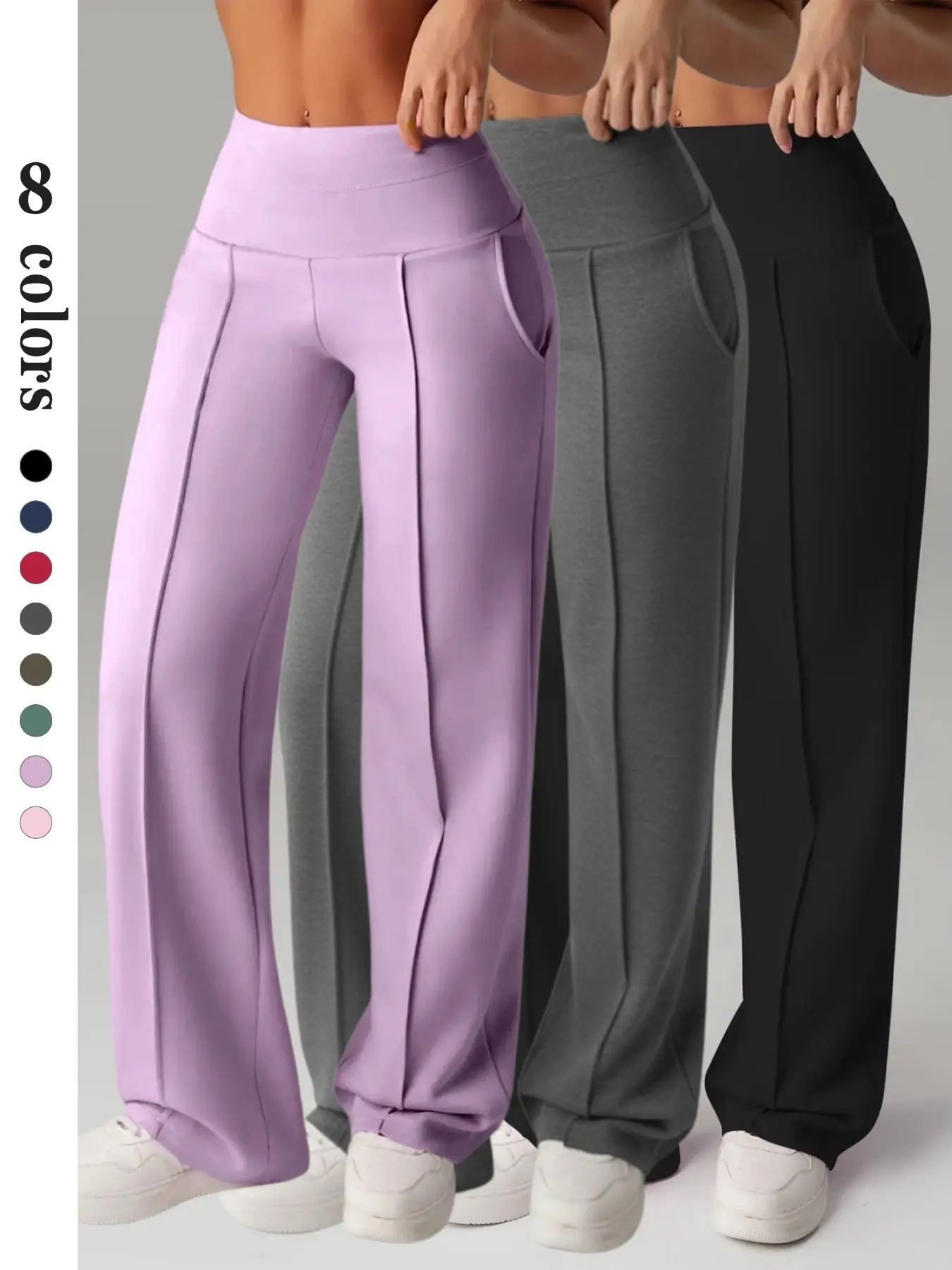 High-Waisted Yoga Pants for Women, Slim-Fit Long Leg Sportswear, Stretchy Comfortable Workout Bottoms, Daily Wear & Commute Style, Athletic Pants, Stretchy Activewear, Athleisure Fitness Pants, Fitness Workout Pants