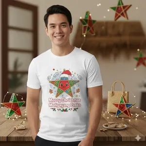Maligayang Pasko Shirt, Filipino Christmas T-Shirt, Parol Holiday Tee, Pinoy Pride Gift, Filipino American Christmas Apparel Menswear Top