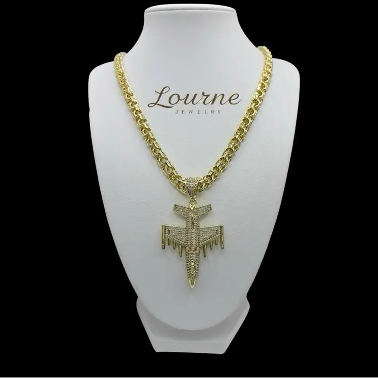 14k Gold-Plated Waterproof Resistant Necklace, 8 mm, 24 in, High-Quality Design