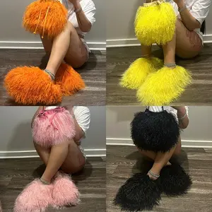 Indoors/ Outdoors It Girl Furry Slippers
