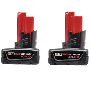 Milwaukee 48-11-2440 M12 REDLITHIUM XC 4.0 Extended Capacity Battery 2 Pack