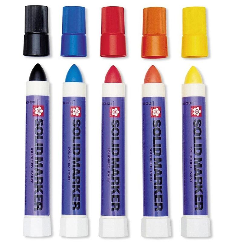 Waterproof Solid Paint Marker Pen Permanent Industrial Marker for Metal Tire High Temp | Computers & Office Equipment