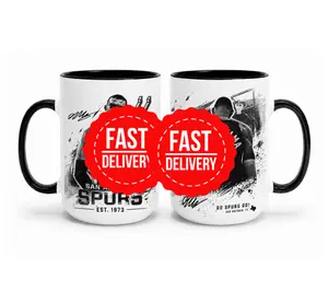 Victor Wembanyama Accent Mug, Spurs Basketball Fan Coffee Cup, Double Sided Graphic Ceramic Mug, Sports Lover Gift