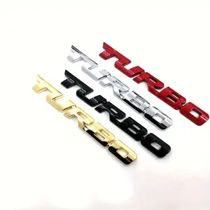 Upgrade your car with the advanced 3D metal turbine emblem - zinc alloy stickers for all cars! Tailgate emblem for decorating car accessories