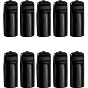Tap Cover for Draft  Faucet Soother  Faucet Clean Cover  Tap Cap Rubber  Faucet Cap for Standard   Tap Soother  Faucet Covers - Black,10 PCS