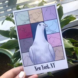 In My Pigeon Era Postcard