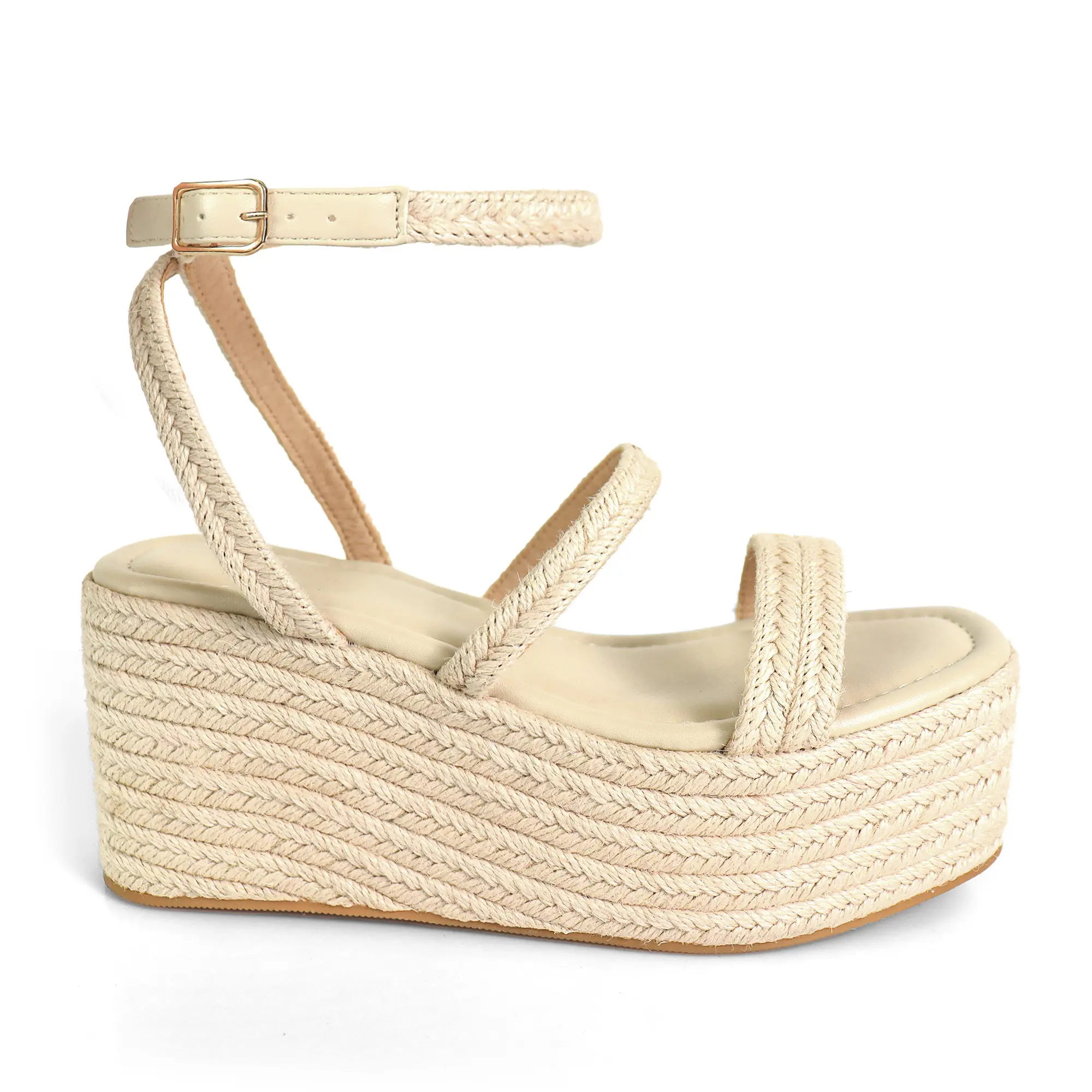 Women's Open Toe Wedge Sandals - Fashion Summer Platform Heeled, Breathable Casual Slip-On Shoes for Party & Everyday Wear