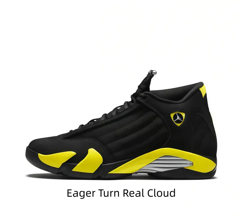 Matte Black Yellow Accent Athletic Trainers Pull Tab Design Silver Layer Midsole Non-Slip Durable Traction Outsole