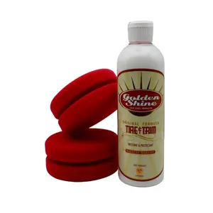 Golden Shine Car Care Automotive Tire Dressing Shine and Protectant with Applicators 16016K Original Formula Highest Quality