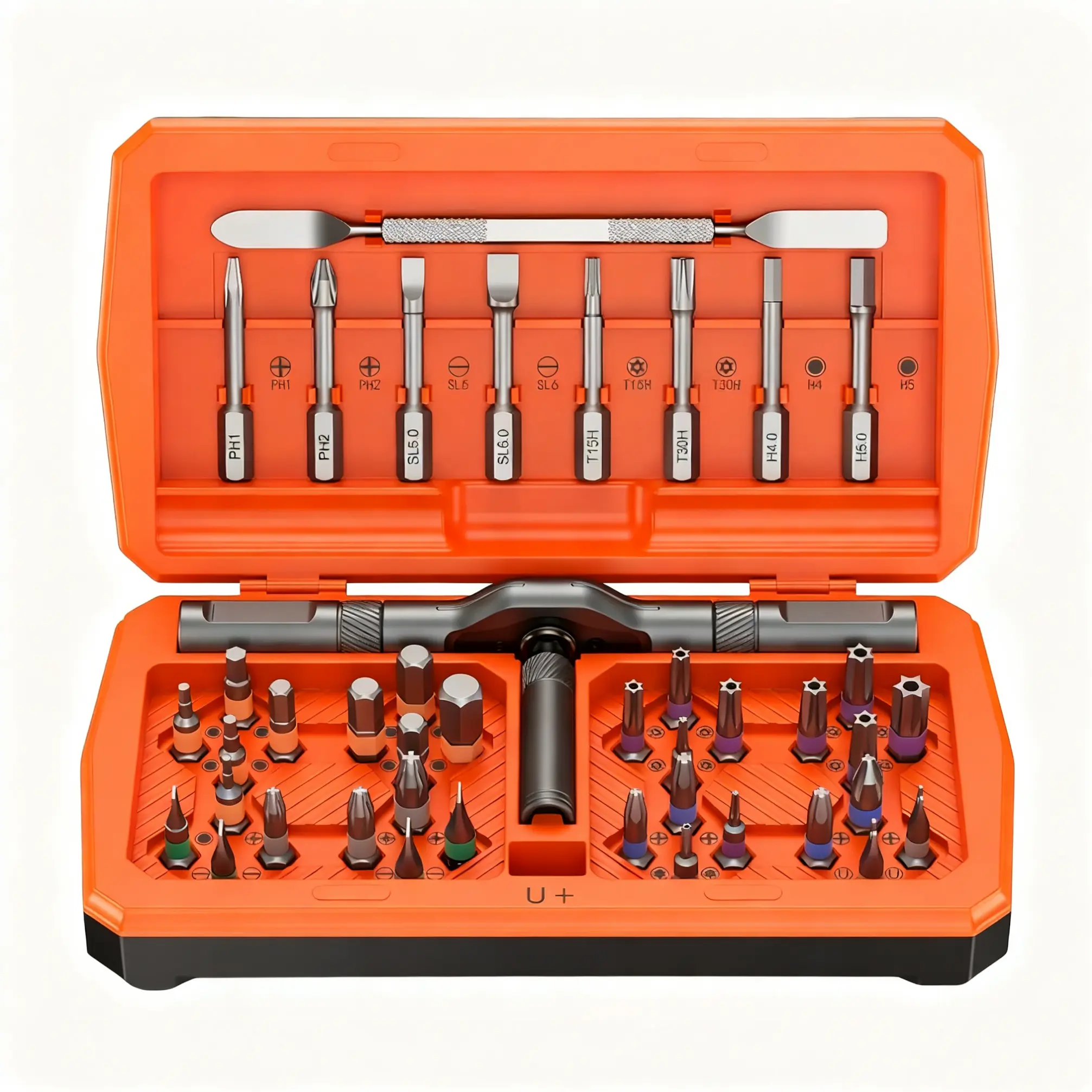 【FathersDayGift】43-In-1 Screwdriver Set with Detachable Ratchet Handle, Multi-Purpose DIY Repair Tool Kit for Computer, Phone, Watch, Glasses,Specialty Hand Tools ,stock up on specials,Christmas，tool box Torx Screwextractor