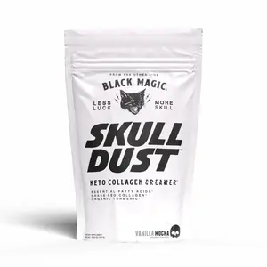 Skull Dust Keto Creamer: Collagen, MCT, Espresso & Turmeric - Vitamins Boost