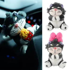 car Cute Plush Kitten Auto Interior Wiper Turn Signal Switch Decoration Car Accessories Personalized Fashion Clutch Sleeve tools