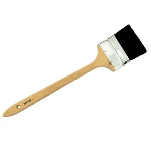 MBS 4" Radiator Paint Brush with Natural Black Bristles