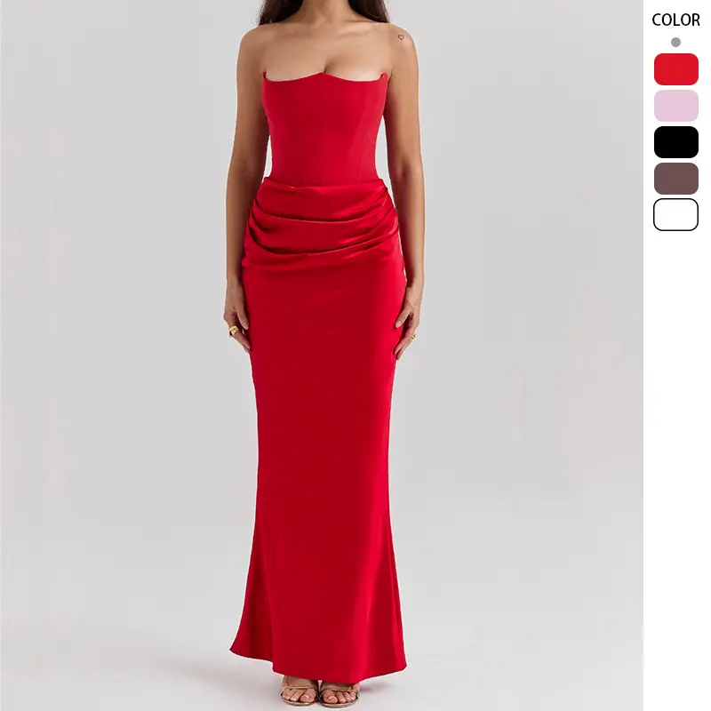 satin pleated dress long sleeve Black Spaghetti Straps High Slit Mermaid Satin Pleated Prom Dress, Royal Blue / 0