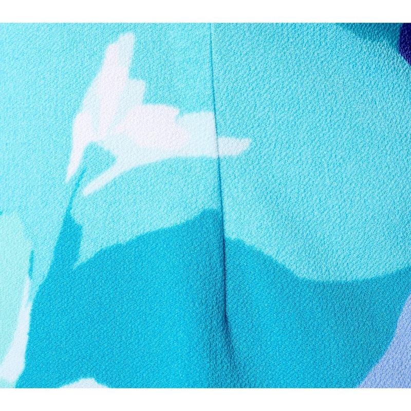 Isaac Mizrahi Live! Petite Printed Pebble Knit Square Neck Dress