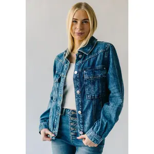 Free People: Jade Denim Jacket in High Dive