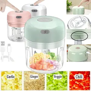 Mini Food Processor, Meat Grinder, Small Stainless Steel Blade Electric Food Chopper for Meat Vegetables Fruits, Multifunctional Kitchen Appliances