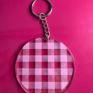 Acrylic Key Chains Cherry Pie Stylish Durable Personalized Keychain with Premium Clear Acrylic for Everyday Use and Gifts Lightweight & Customizable