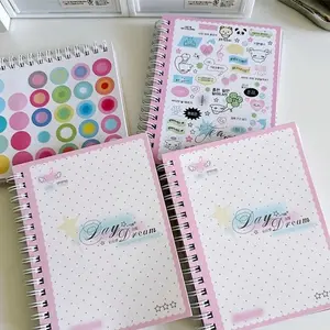 Vintage Cute Sticker Book Original Deco Sticker Book Dreamy Small Items Korean Style Five Phase Base Hand Account Decoration DIY Material Vintage Charm