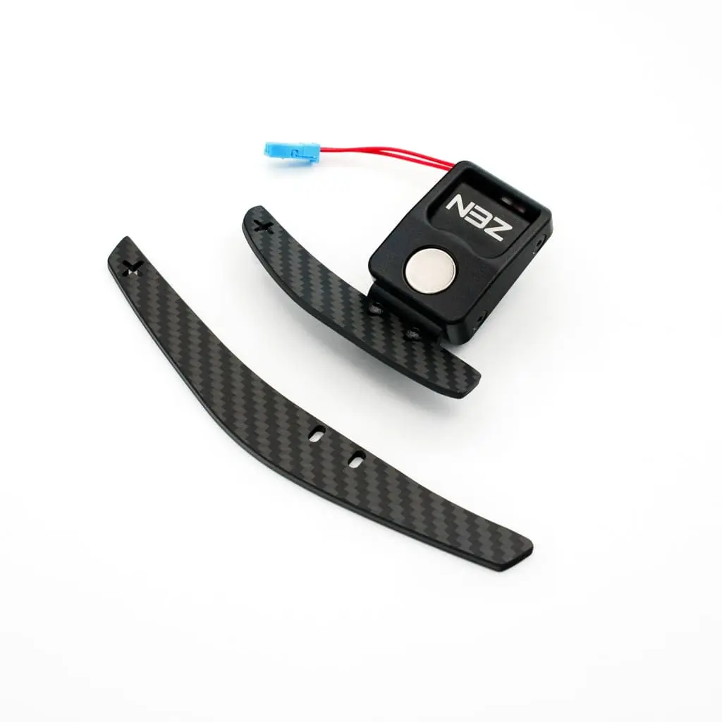 Zen Series™ Carbon Fiber Magnetic Paddle Shifters for BMW E Chassis, with Hex Key, All Hardware, Mechanical Feedback, Custom Finishes Available
