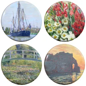 Buttonsmith® 1.25" Monet Gladiolas Refrigerator Magnets - Set of 4