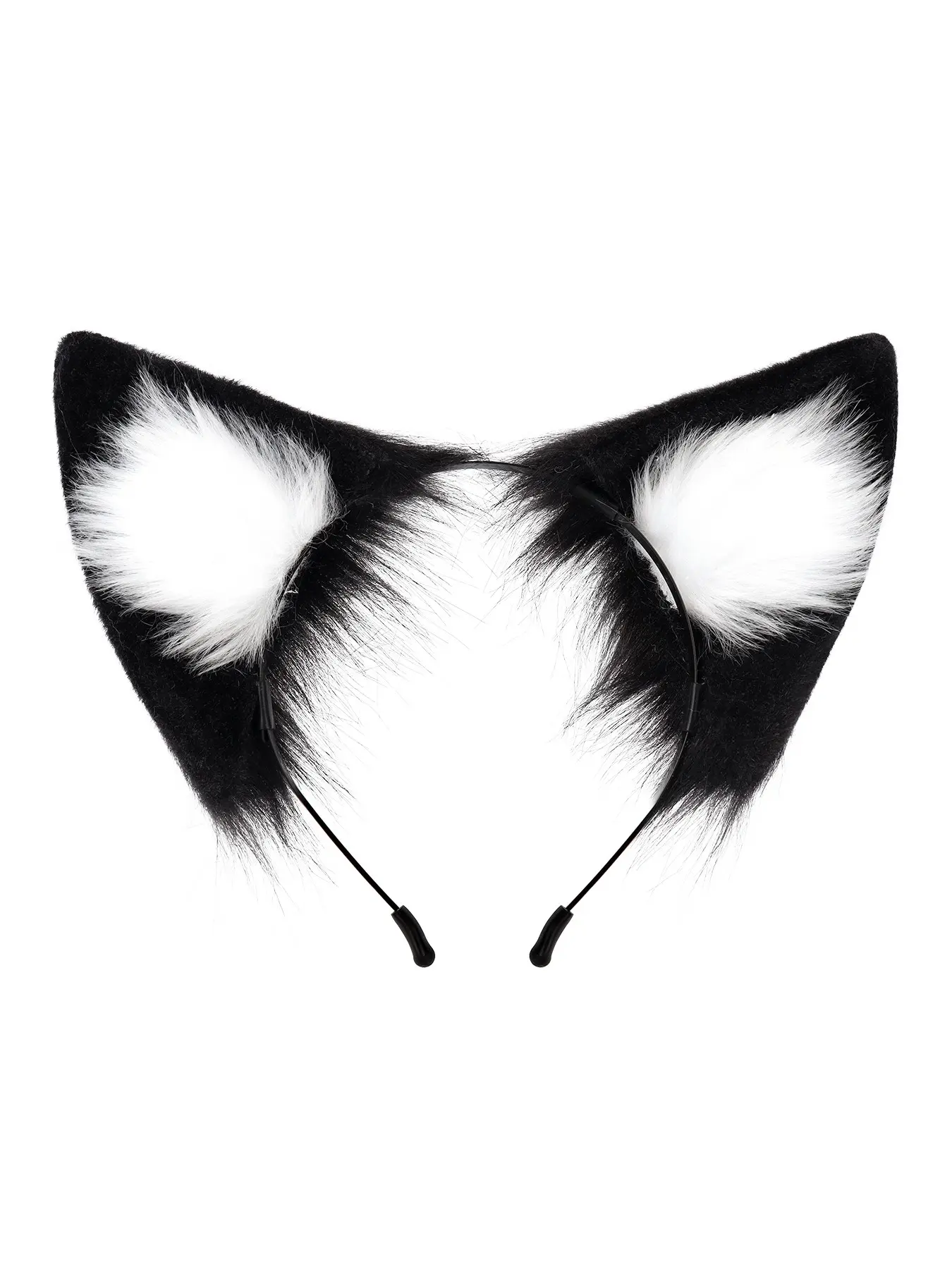 Plush Fox Ears Headband Cosplay Accessory, Handmade Plush Animal Ears Hair Band, Anime Convention Fox Ear Costume Prop, Party Accessories, Party Props