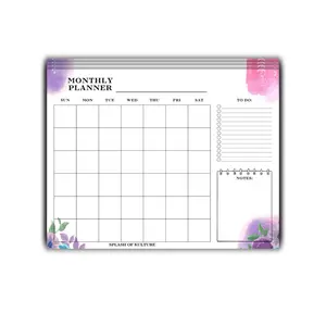 Monthly Overview Tear Notepad - 50 Undated Pages, 8.5x11 Inches, Easy to Tear, Ideal for Home, Desk, or Office Use papers