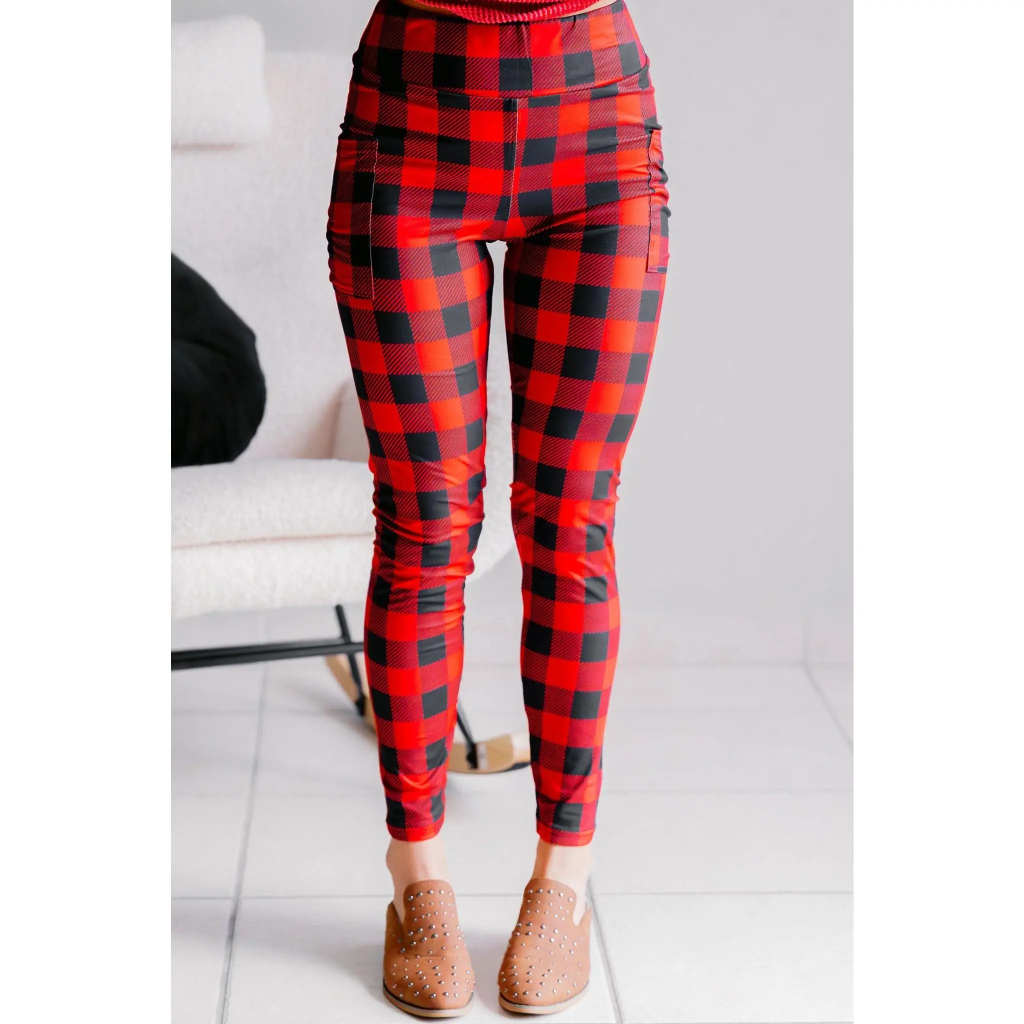 Winter Hearth Plaid Leggings