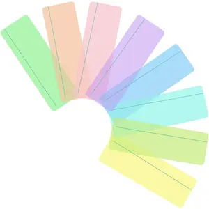 Highlight Strips Colored Overlays Bookmark Reading Tracking Rulers with Line for Dyslexia, ADHD and to Reduce Visual Stress (8 Pack)