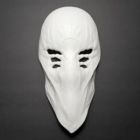 Adult 3D Printed Spawn-Inspired Fan Art Long Costume Horror Mask - Customizable, Lightweight, Unique Structure, Stylish Print, Cosplay Gear, Halloween Decorations, 2024 Party Prop, Classic/Cut Design, Bonfire Event Accessory