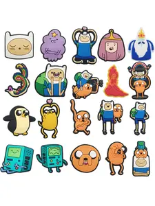 20 Pcs Cartoon Shoe Charms For Bubble Slides Clogs Sandals,PVC Shoe Decorations Accessories Buckle For Christmas Birthday Gifts