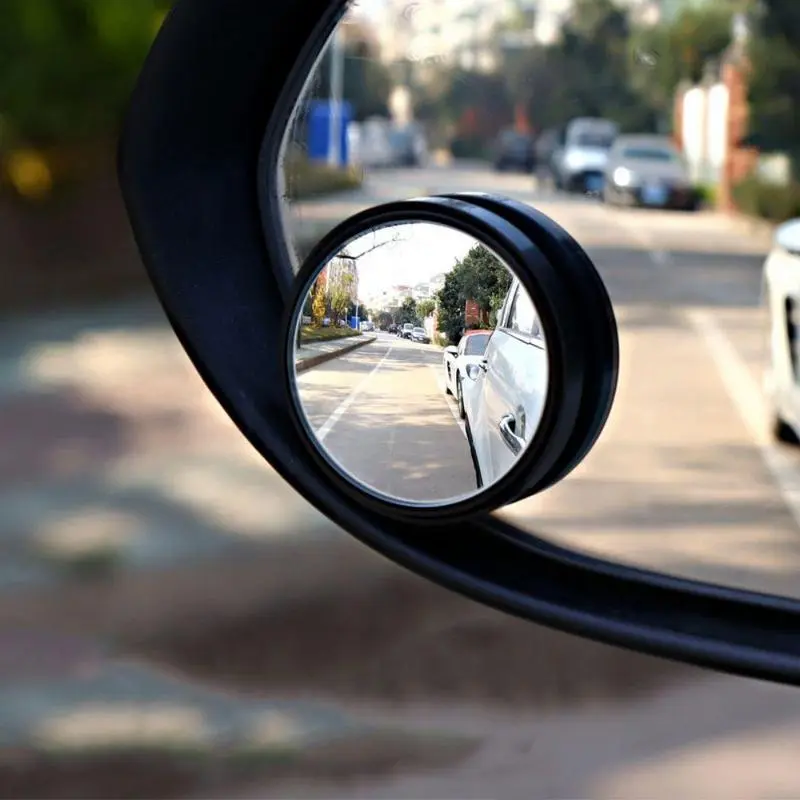 2pcs Universal Car Blind Spot Mirror, Wide Angle Car Mirror, Auxiliary Mirror For Truck And Motorcycle, Summer Essentials