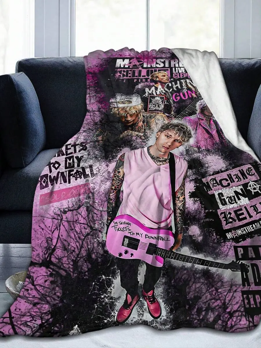 Mgk Gifts Ultra Soft Flannel Blankets For Living Room Bedroom Sofa Chair Office Car Décor,warm,figure,grad,breathable