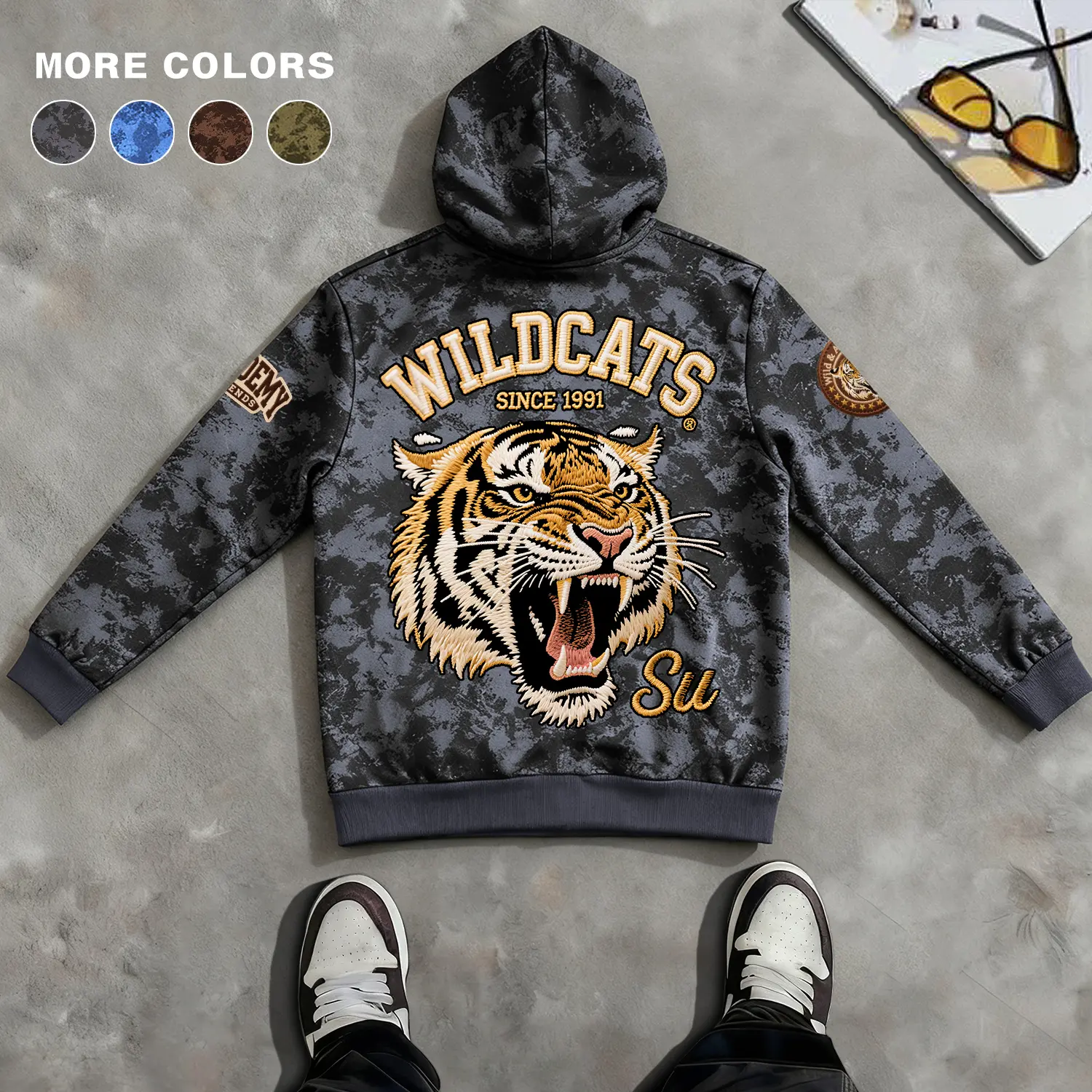 Men's Zip-Up Hoodie Casual Sporty Streetwear OOTD Outfit Outerwear
