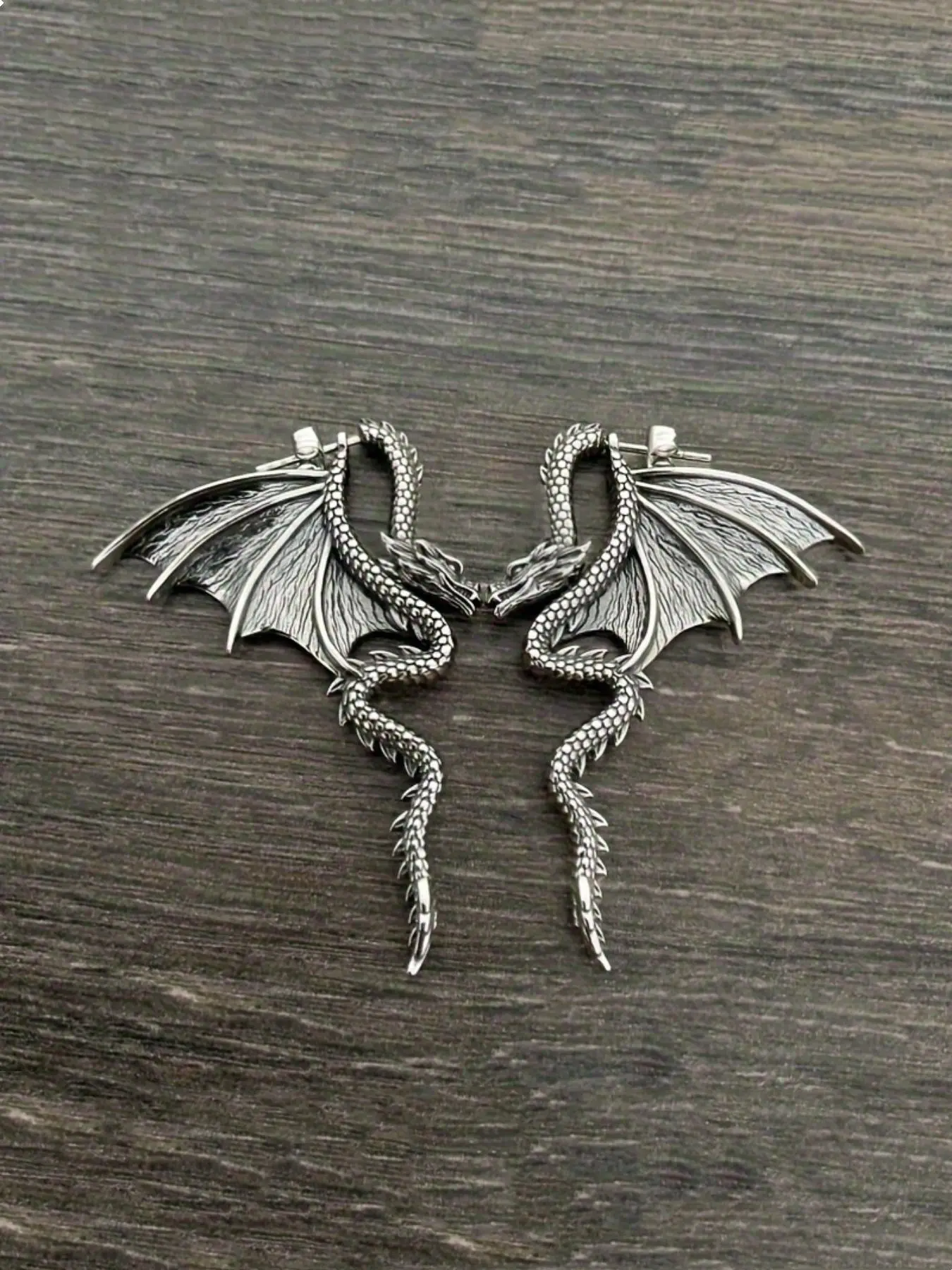 Stylish Dragon Design Dangle Earrings, Dangling Earrings, High Quality Earrings, Punk Style Stainless Steel Jewelry for Women, Fashion Jewelry for Party, Daily Clothing Decor, Trendy All-match & Exquisite Jewelry for Birthday Gift