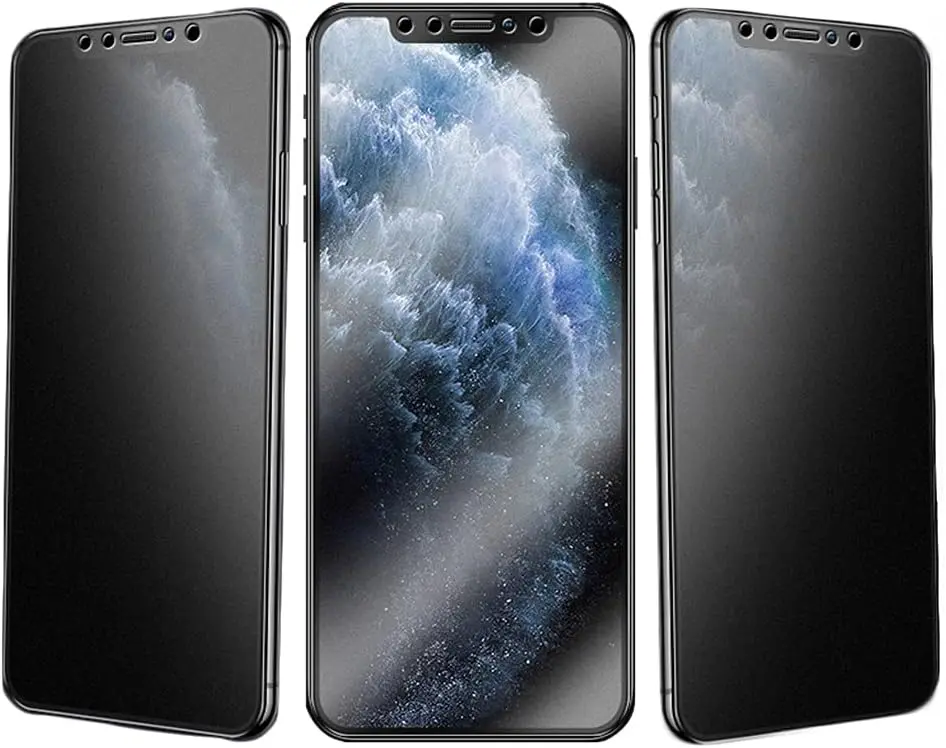 3 Pack Matte  Screen Protectors for  14/13/13pro Tempered Glass Anti-Spy Tempered Glass 9H Anti-Glare Anti-Fingerprint  Protective Film for  13 Pro/13/14,6.1"