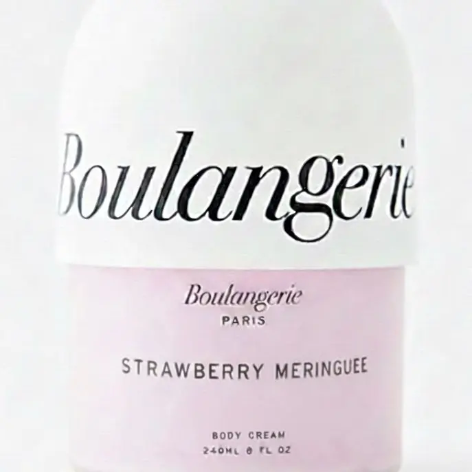 Boulangerie Body Cream Niacinamide 250G - Luxurious French Formula with Strawberry Meringue Fragrance for Silky Smooth Skin