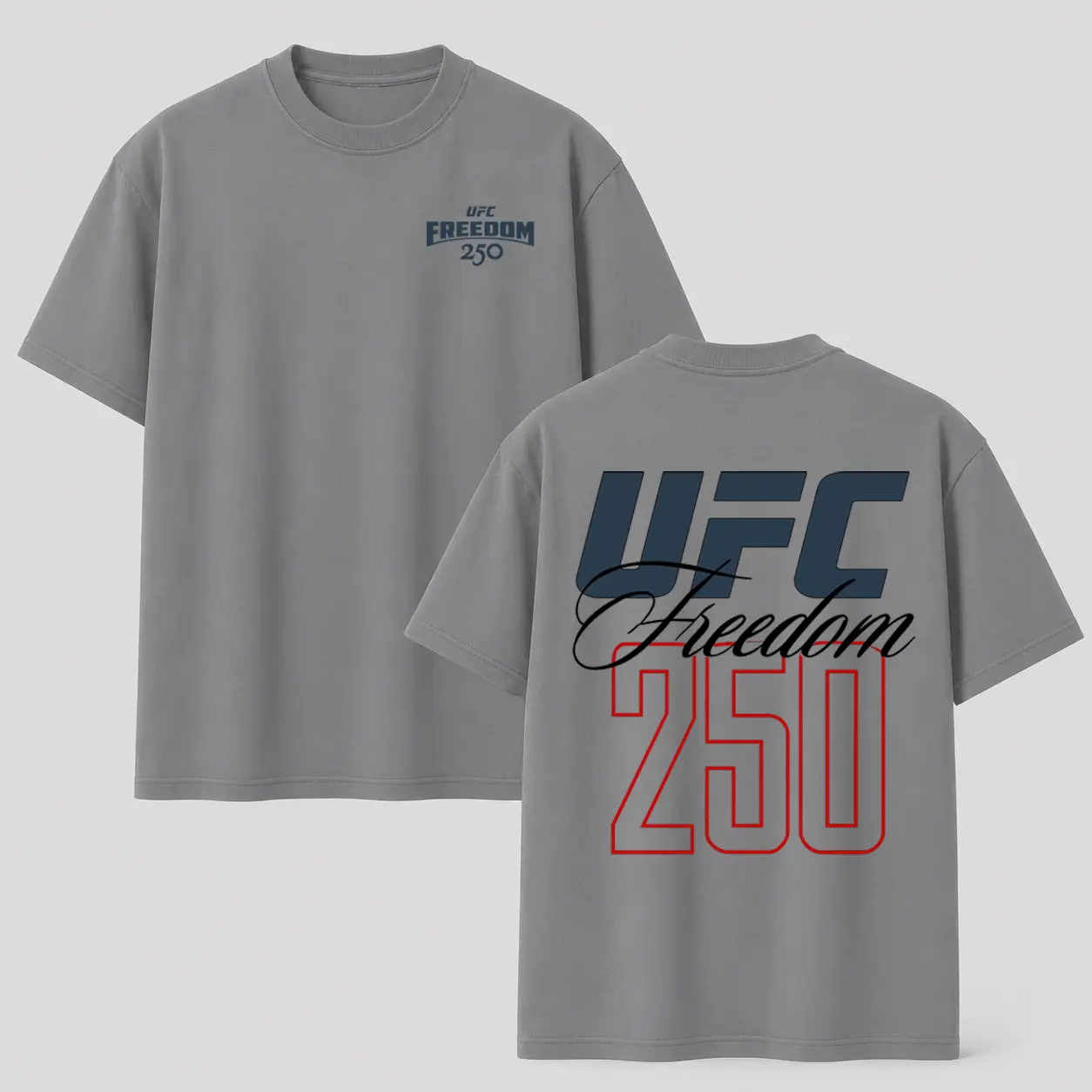 Grey-Slim fit T-shirt