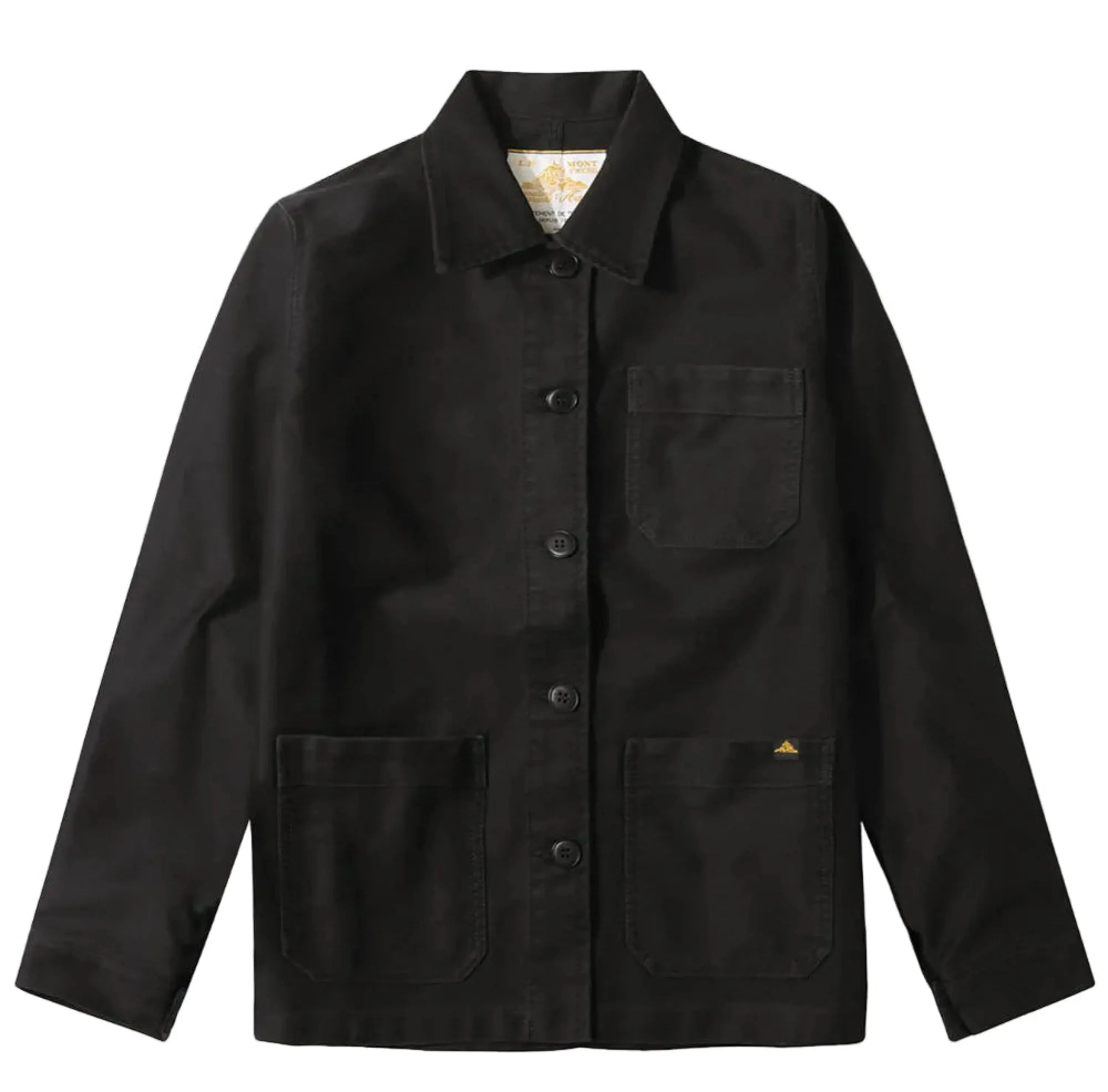 Moleskin Work Jacket in Black, from Le Mont Saint Michel
