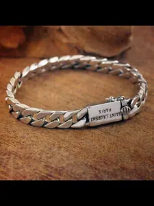 New Vintage Punk Cuban Chain Braided Light Body Chain Men's Bracelet Fashion Design Trendy Hip Hop Accessory