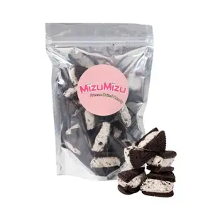 MIZUMIZU Freeze-Dried Cookies and Cream Ice Cream Bites | Crunchy OREO Flavor Mini Sandwiches (3oz, 5oz)