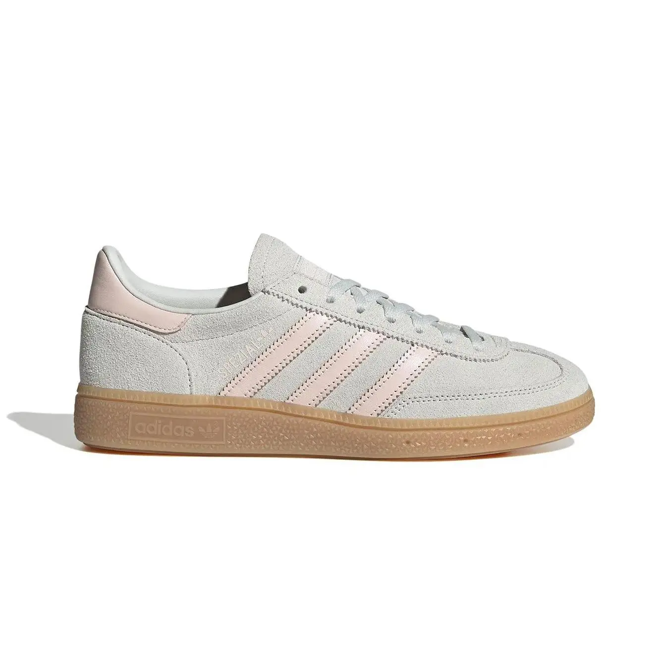 Women's Adidas Handball Spezial Orbit Grey / Wonder Quartz / Gum Fashion Athletic Sneaker Women's Adidas Handball Spezial Orbit Grey / Wonder Quartz / Gum Fashion Athletic Sneaker