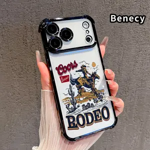 Western-style cowboy Pattern Phone Case Compatible with iPhone 17 Pro Max 16 15 Plus Air 14 13 12 11 E Featuring Strengthened Four Corners Soft Back for Drop Protection Shockproof Protective Cover