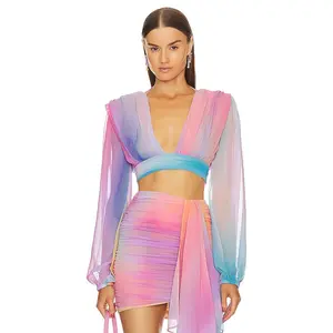 Michael Costello x REVOLVE Adia Top in Sunset Ombre