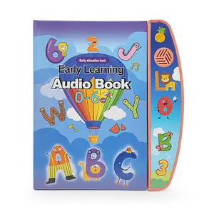 English Electronic Book Interactive Learning Toy, Includes Alphabet Numbers Fruits Animals Vehicles Instruments Music Songs, Kindergarten Cognitive Development Learning Tools