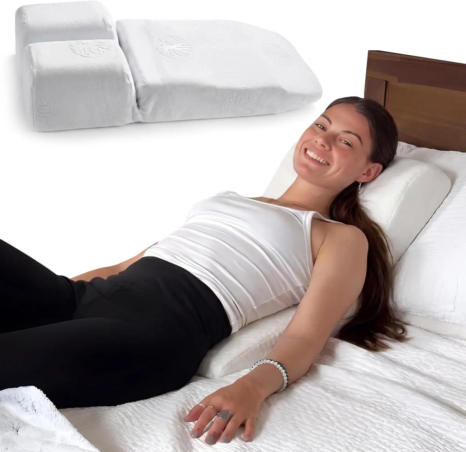 Side Sleeper Pillow for Acid Reflux & Snoring Relief | Neck Support Therapy Pillow