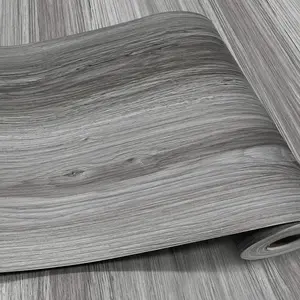 Wood Grain Peel and Stick Floor Tiles – 11.8" Width, Full Roll Length of 118" – Versatile Design  Any Space, Grey Self Adhesive Vinyl Flooring, Waterproof and Non-Slip Features