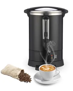 【GARVEE】90 Cups-14L/3.8 Gallon Commercial Coffee Urn, Coffee Dispenser Electric Double Wall Large Capacity Carafe Dispenser Tea Hot Water Urn for Meeting Wedding Catering Party